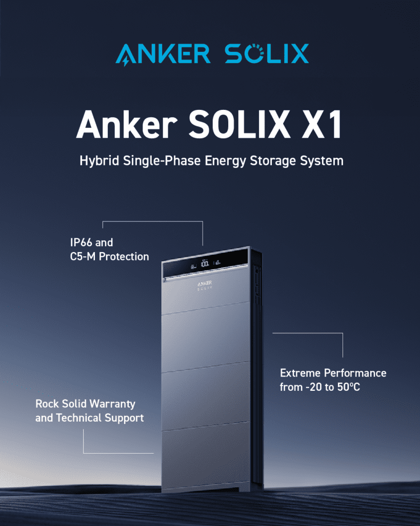 Anker SOLIX X1 – hybride thuisbatterij